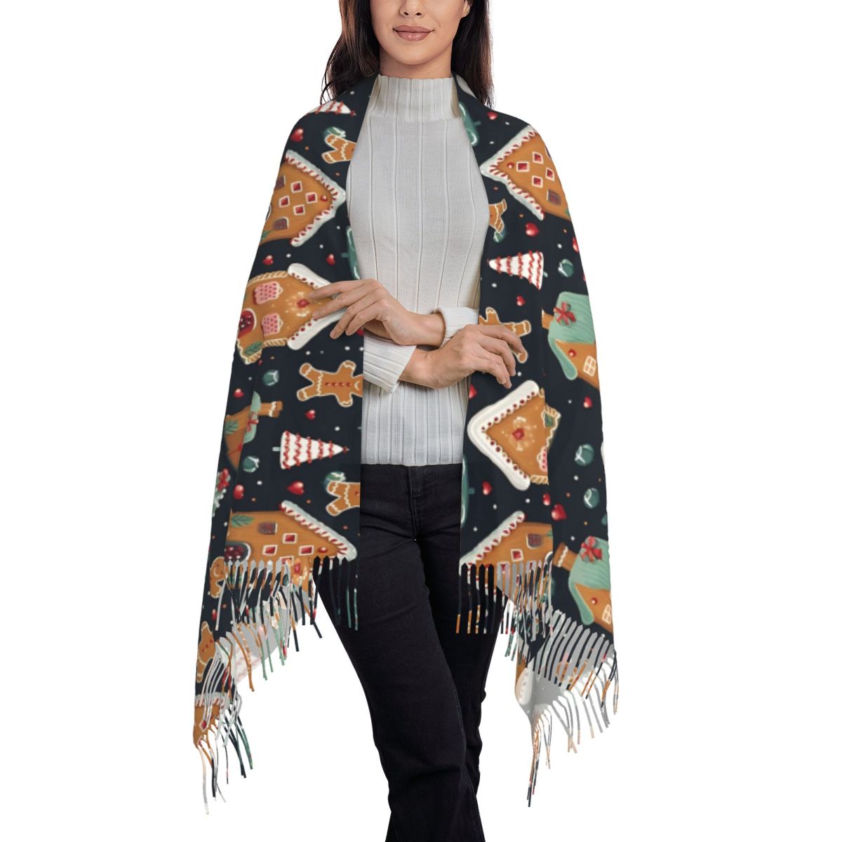 Christmas Delight- Whimsical G - đánh giá và giá Pashmina Wrap Large