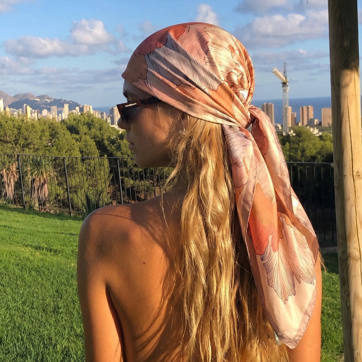 Women Silk Square Scarf Lady B - đánh giá và giá Pashmina Wrap Large