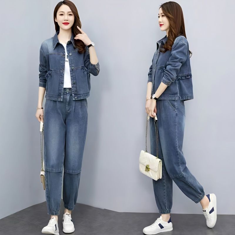 Women Denim Suits 2024 New Spr - đánh giá và giá Pocket Square Set