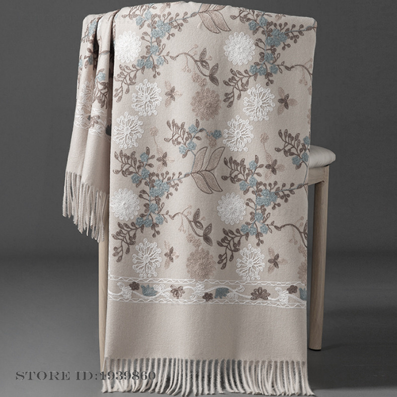 Women's Cashmere Pashmina Scar - đánh giá và giá Woven Scarf Blanket