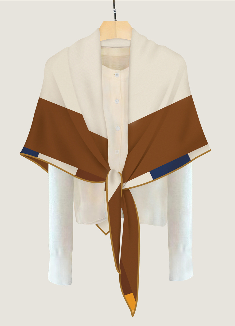 Triangle Cashmere Silk Scarf W - đánh giá và giá Pashmina Wrap Large