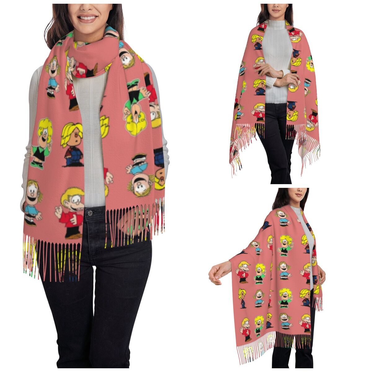 Womens Tassel Scarf Mafaldas C - đánh giá và giá Pashmina Wrap Large