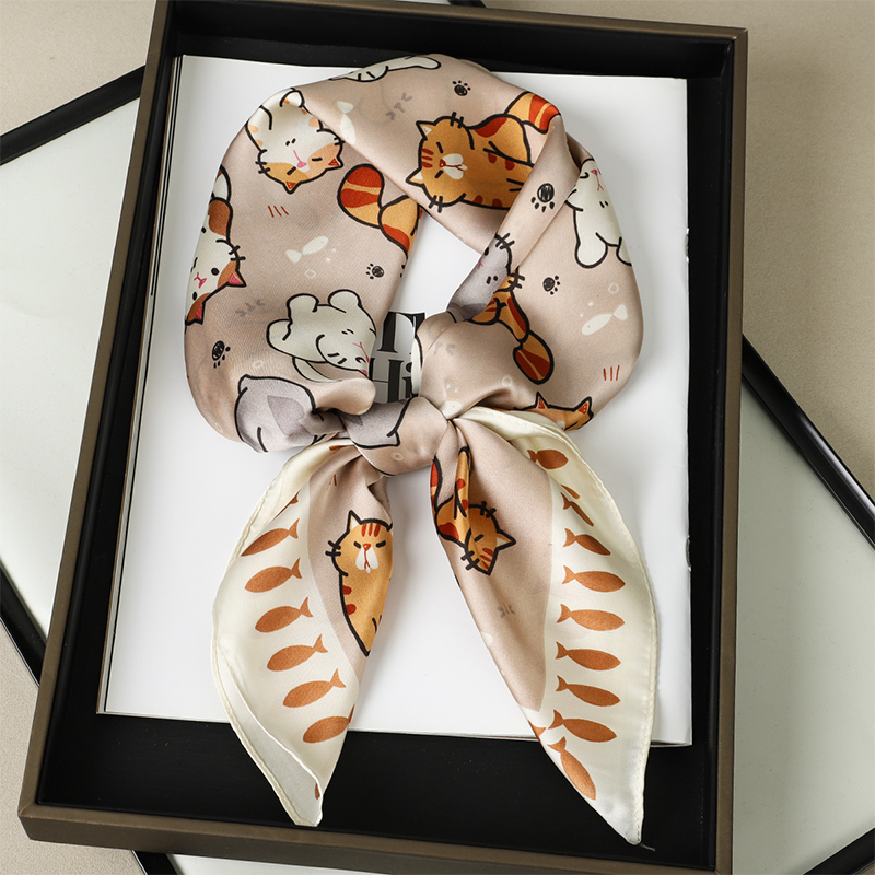 Luxury Silk Shawl Fat Cat Squa - đánh giá và giá Head Wrap Turban